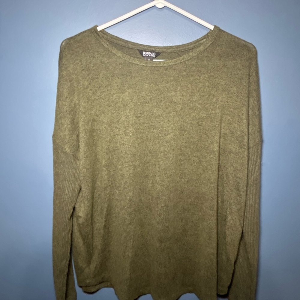Buffalo David Bitton Olive Green Tee